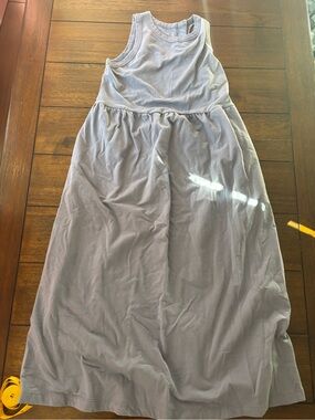 Sleeveless Midi Skirt Dress in Light Lavender